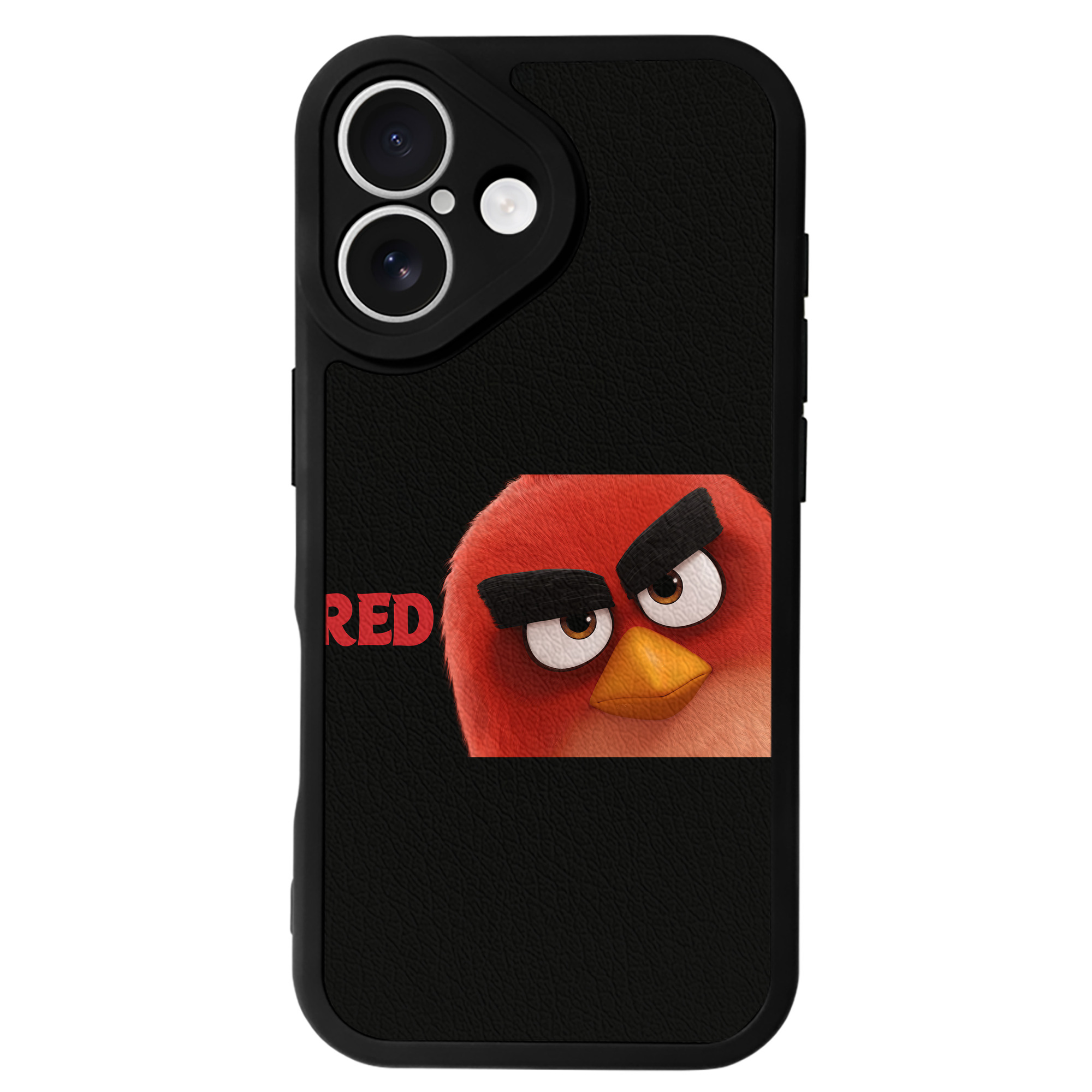 （画像用） Angry Birds アングリーバード 【iPhone 16シリーズ対応】シリコンスマホケース（レザー調） 材質：シリコン